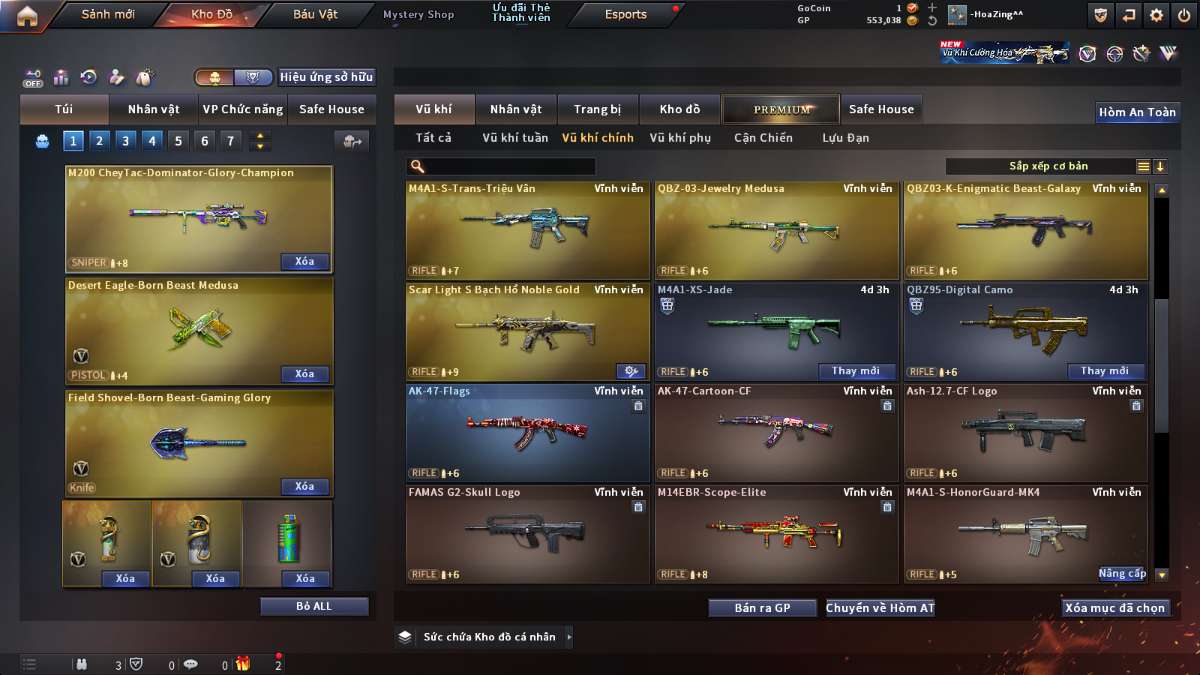 shop acc cf uy tin gia re